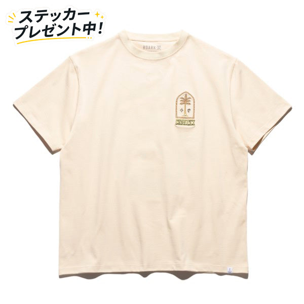ROARK (ロアーク) /  半袖Tシャツ 厚手 / "AUGS PALM" 14oz H/W TEE - NATURAL / RTJHW1221 / メンズ