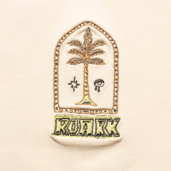 ROARK (ロアーク) /  半袖Tシャツ 厚手 / "AUGS PALM" 14oz H/W TEE - NATURAL / RTJHW1221 / メンズ