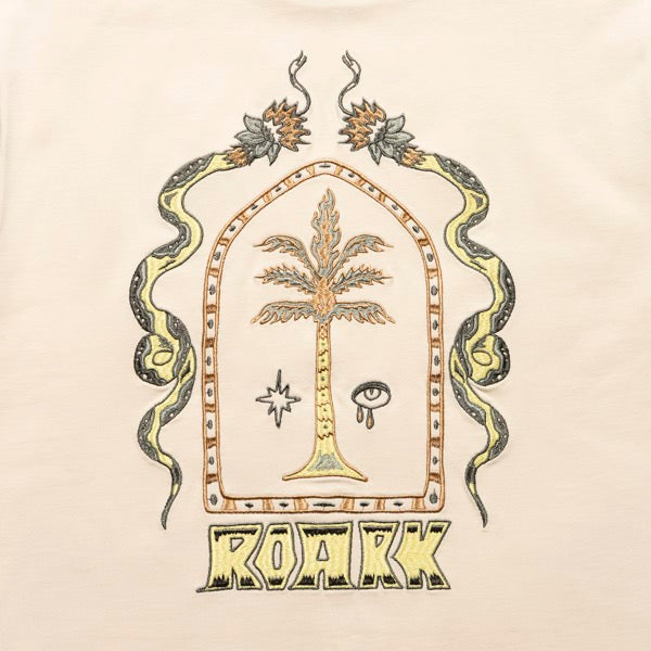 ROARK (ロアーク) /  半袖Tシャツ 厚手 / "AUGS PALM" 14oz H/W TEE - NATURAL / RTJHW1221 / メンズ