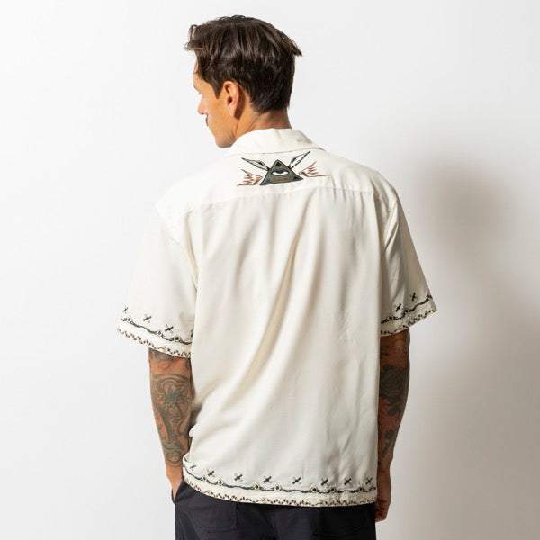 ROARK (ロアーク) / 半袖 シャツ / "AUGS PALM" GONZO S/S - UNBLEACHED AUGGIE PRINT / RWJ1221 / メンズ