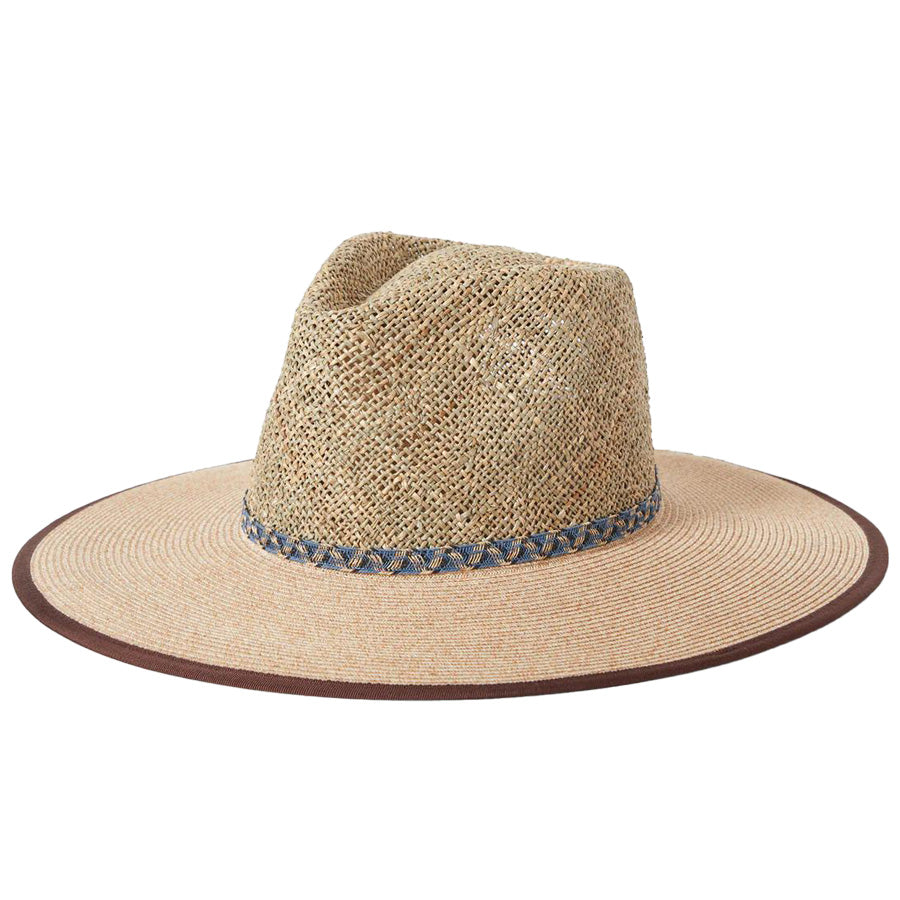 BRIXTON ( ブリクストン ) / ストローハット 帽子 麦わら / NOVA SEAGRASS STRAW HAT - NATURAL x BLACK / 12066-NABLK