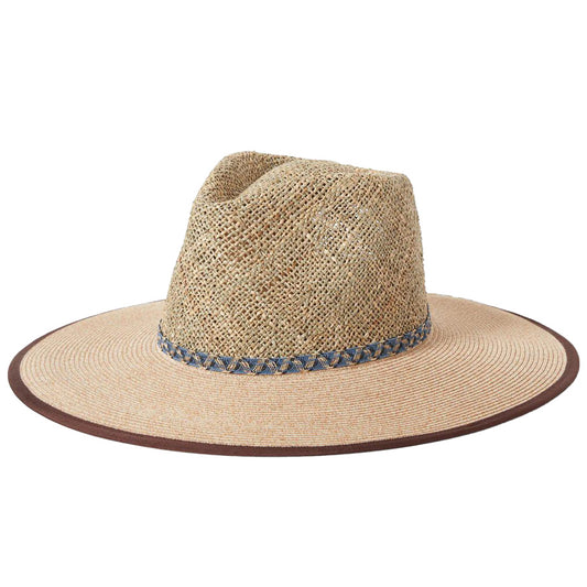 BRIXTON ( ブリクストン ) / ストローハット 帽子 麦わら / NOVA SEAGRASS STRAW HAT - NATURAL x BLACK / 12066-NABLK