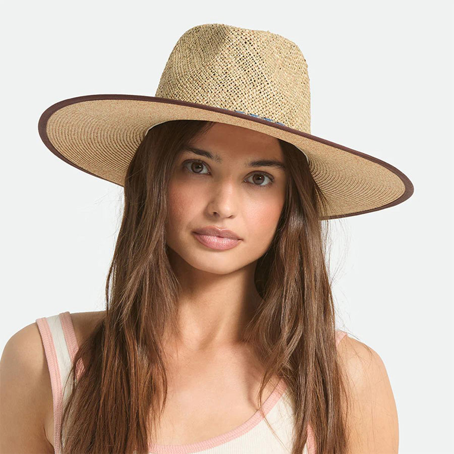 BRIXTON ( ブリクストン ) / ストローハット 帽子 麦わら / NOVA SEAGRASS STRAW HAT - NATURAL x BLACK / 12066-NABLK