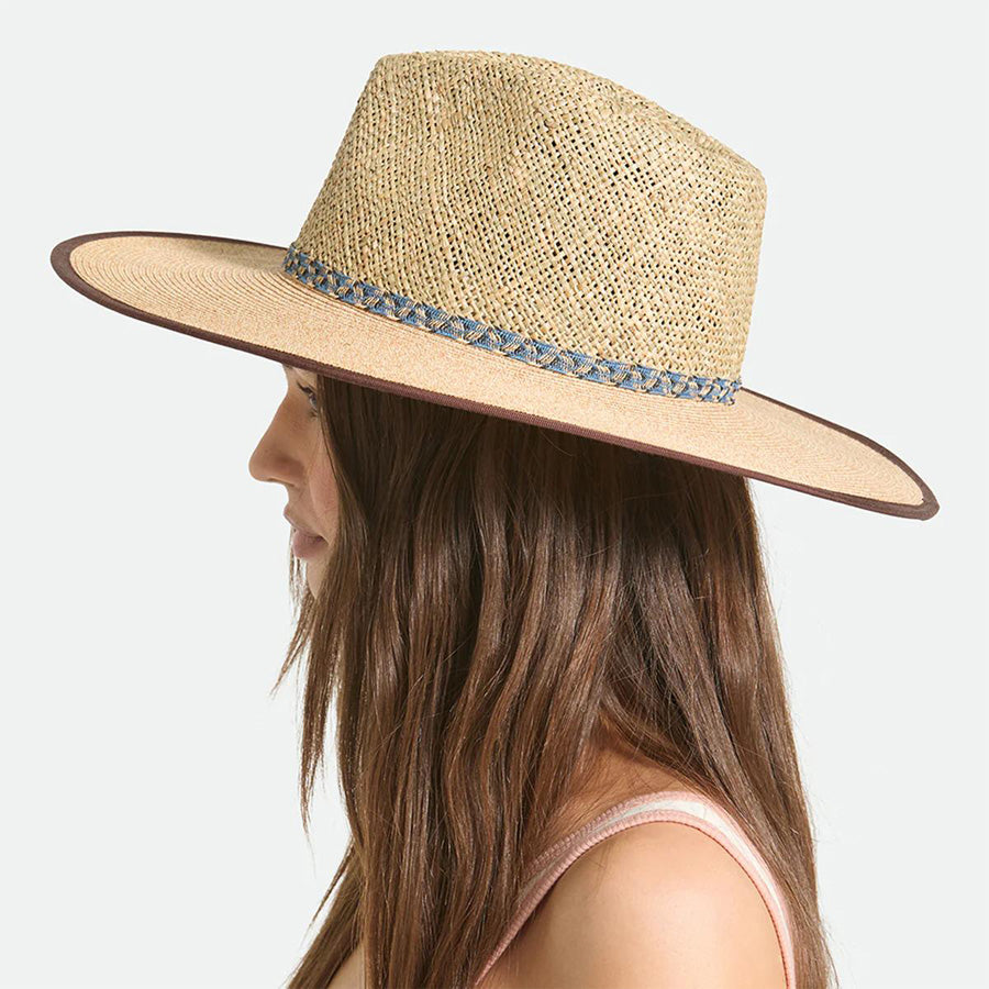 BRIXTON ( ブリクストン ) / ストローハット 帽子 麦わら / NOVA SEAGRASS STRAW HAT - NATURAL x BLACK / 12066-NABLK