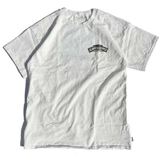 SLOPPY(スラッピー) / 厚手 半袖 Tシャツ / ICE CREAM - WHITE / SL26SS-007 / メンズ MADE IN USA