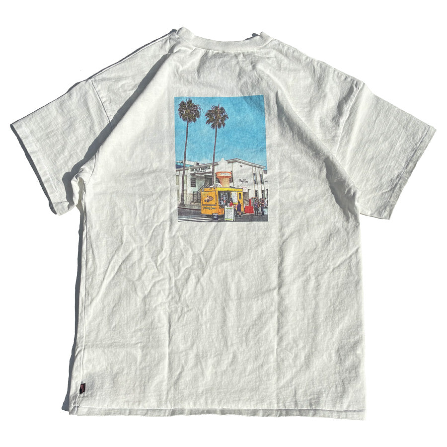 SLOPPY(スラッピー) / 厚手 半袖 Tシャツ / ICE CREAM - WHITE / SL26SS-007 / メンズ MADE IN USA