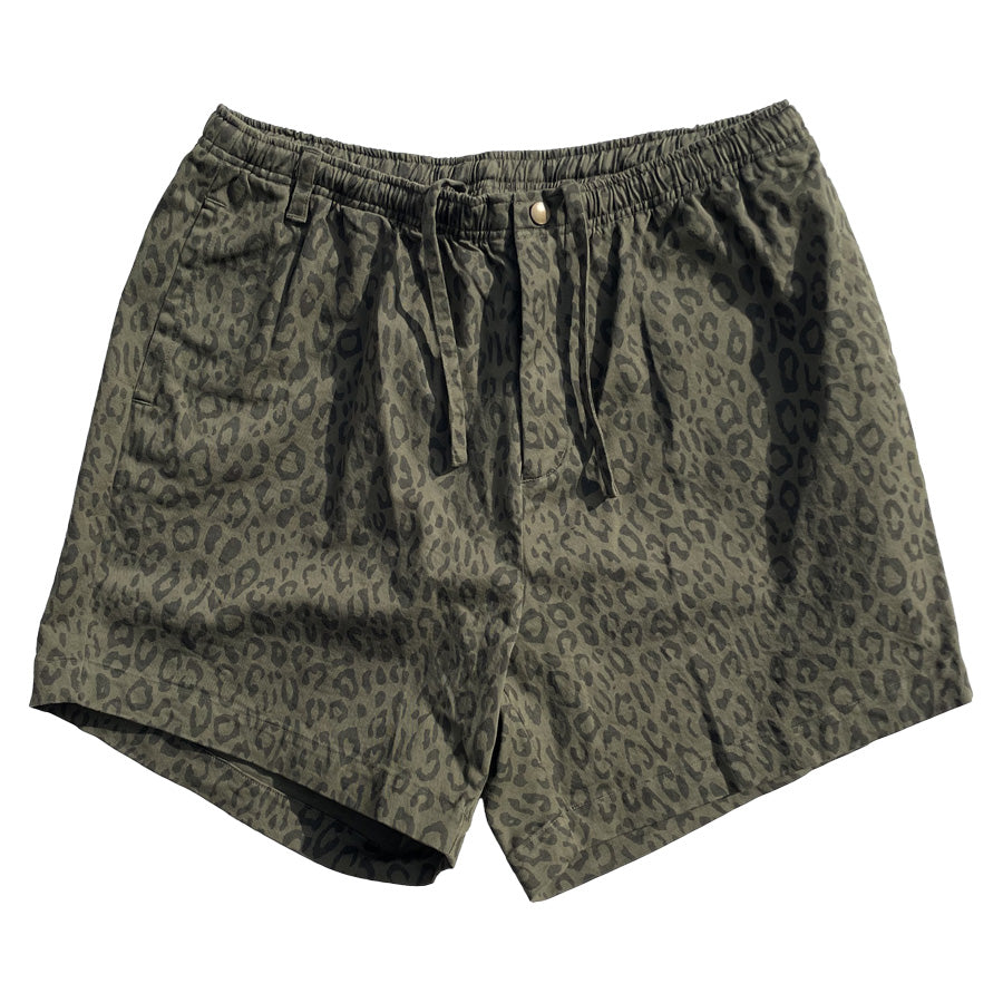 WAX(ワックス)  / ショートパンツ ショーツ / LEOPARD SHORTS - KHAKI / WX-0501 / メンズ THM