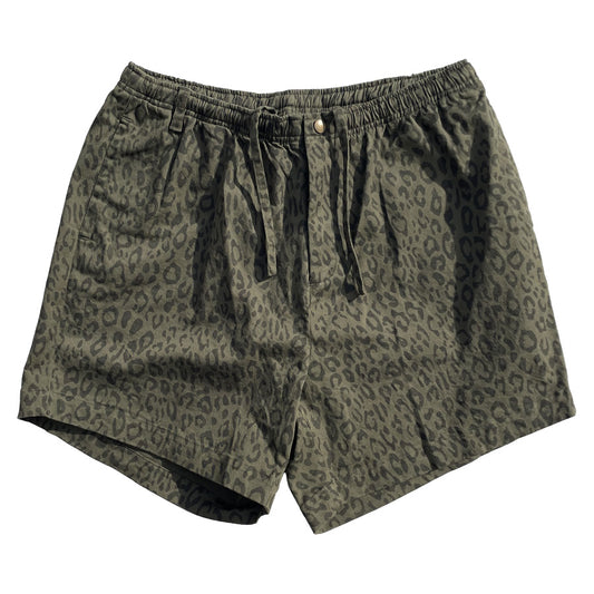 WAX(ワックス)  / ショートパンツ ショーツ / LEOPARD SHORTS - KHAKI / WX-0501 / メンズ THM