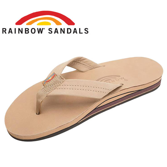 RAINBOW SANDALS (レインボーサンダル)  / トングサンダル ビーチサンダル / DOUBLE LAYER PREMIER LEATHER - SIERRA BROWN / 302ALTS / メンズ