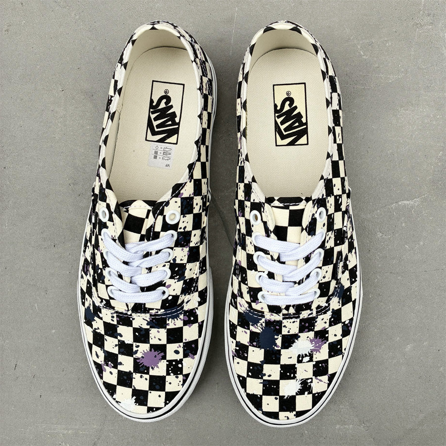 VANS バンズヴァンズ / ローカット スニーカー /  AUTHENTIC - SPLATTER CHECKERBOARD x MULTI / VN000D7YIBW / メンズ