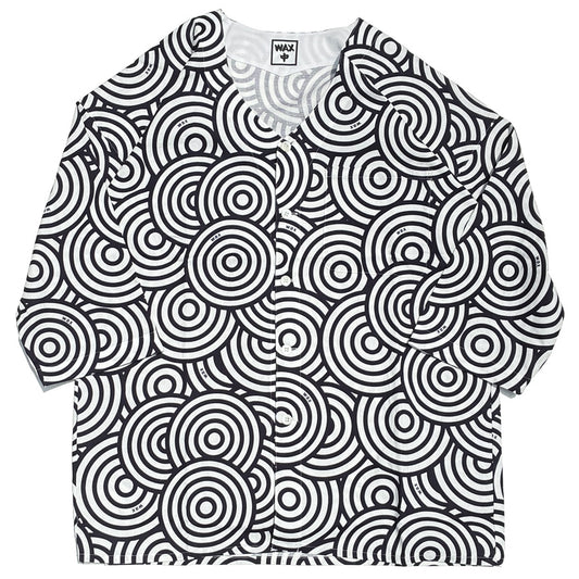 WAX(ワックス) / 鯉口シャツ / Koikuchi-shirts "Guru Guru" - 白 / WX-0523 / メンズ THM