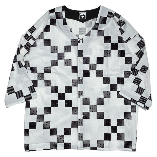 WAX(ワックス) / 鯉口シャツ  角字 / Koikuchi-shirts "Kakuji" - 白 / WX-0524 / メンズ THM