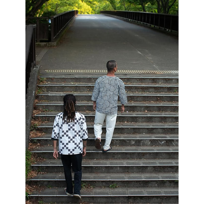 WAX(ワックス) / 鯉口シャツ 角字 / Koikuchi-shirts 