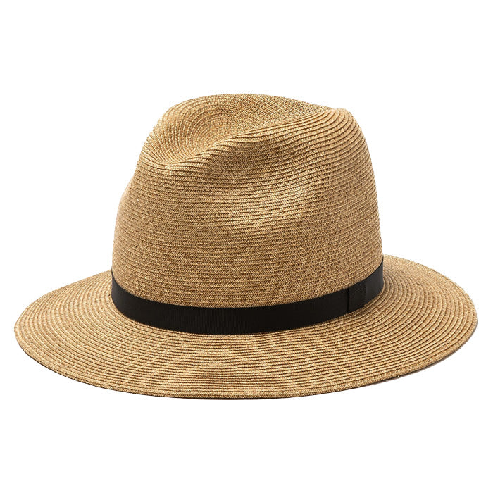 THE FACTORY MADE(ザ ファクトリー メイド) / 中折れハット ストローハット 帽子 / CRUSHABLE P.B FEDORA HAT - BEIGE / FM004-006