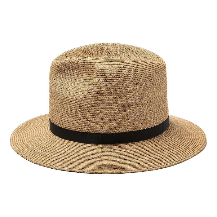THE FACTORY MADE(ザ ファクトリー メイド) / 中折れハット ストローハット 帽子 / CRUSHABLE P.B FEDORA HAT - BEIGE / FM004-006