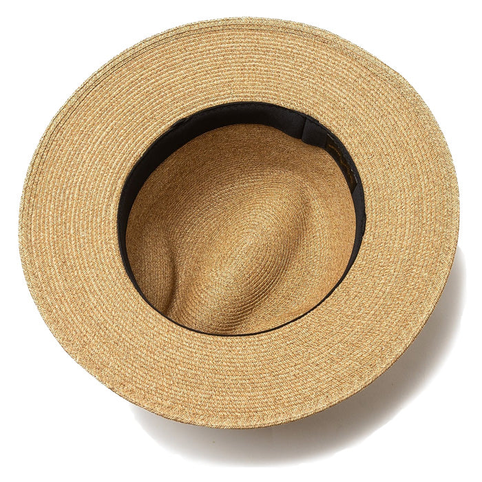 THE FACTORY MADE(ザ ファクトリー メイド) / 中折れハット ストローハット 帽子 / CRUSHABLE P.B FEDORA HAT - BEIGE / FM004-006