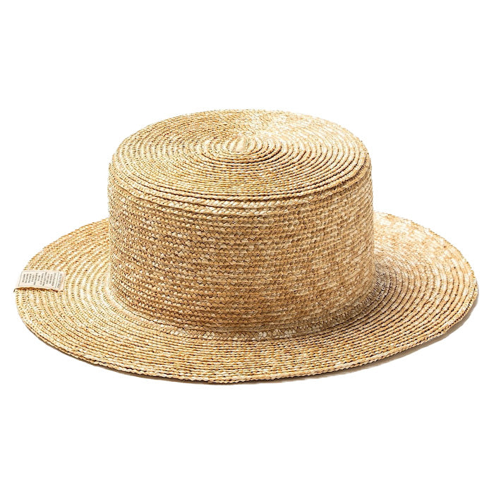 THE FACTORY MADE(ザ ファクトリー メイド) / カンカン帽 / HANAMUGI BOATER HAT - BEIGE / FM009-006