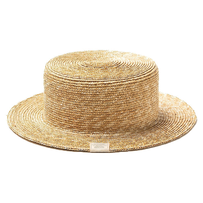 THE FACTORY MADE(ザ ファクトリー メイド) / カンカン帽 / HANAMUGI BOATER HAT - BEIGE / FM009-006