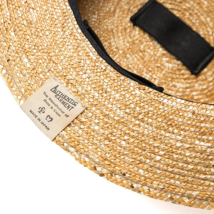 THE FACTORY MADE(ザ ファクトリー メイド) / カンカン帽 / HANAMUGI BOATER HAT - BEIGE / FM009-006