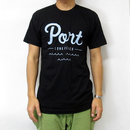 PORT LONG BEACH (ポート ロングビーチ) 半袖 Tシャツ / Logo Tee - Black