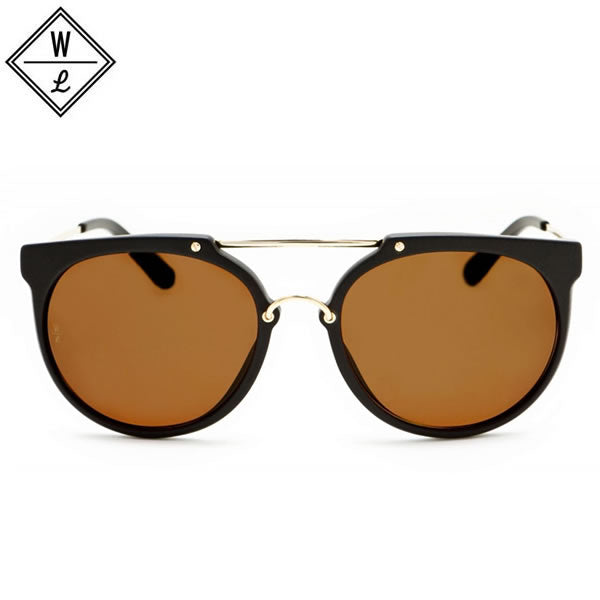 WONDERLAND (ワンダーランド) サングラス / STATELINE - Matte Black x Gold x Bronze / STATELINE 01
