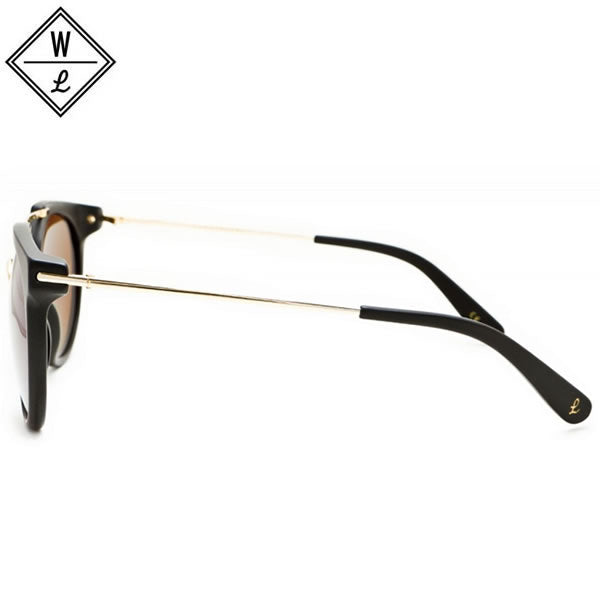 WONDERLAND (ワンダーランド) サングラス / STATELINE - Matte Black x Gold x Bronze / STATELINE 01