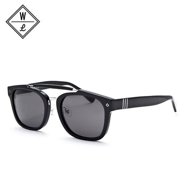 WONDERLAND (ワンダーランド) サングラス / RIVERSIDE - Gross Black x Grey / RIVERSIDE01