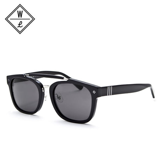 WONDERLAND (ワンダーランド) サングラス / RIVERSIDE - Gross Black x Grey / RIVERSIDE01