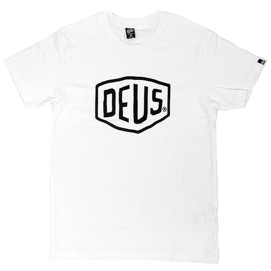 DEUS EX MACHINA ( デウスエクスマキナ ) Tシャツ / SHIELD TEE - WHITE / DMW41808E
