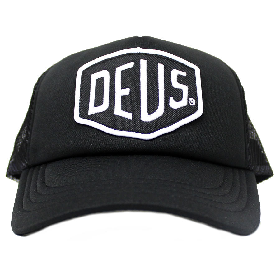 DEUS EX MACHINA ( デウス エクス マキナ ) メッシュキャップキャップ　ロゴ / BAYLANDS - BLACK x WHITE / DMS07875 /  赤タグ有