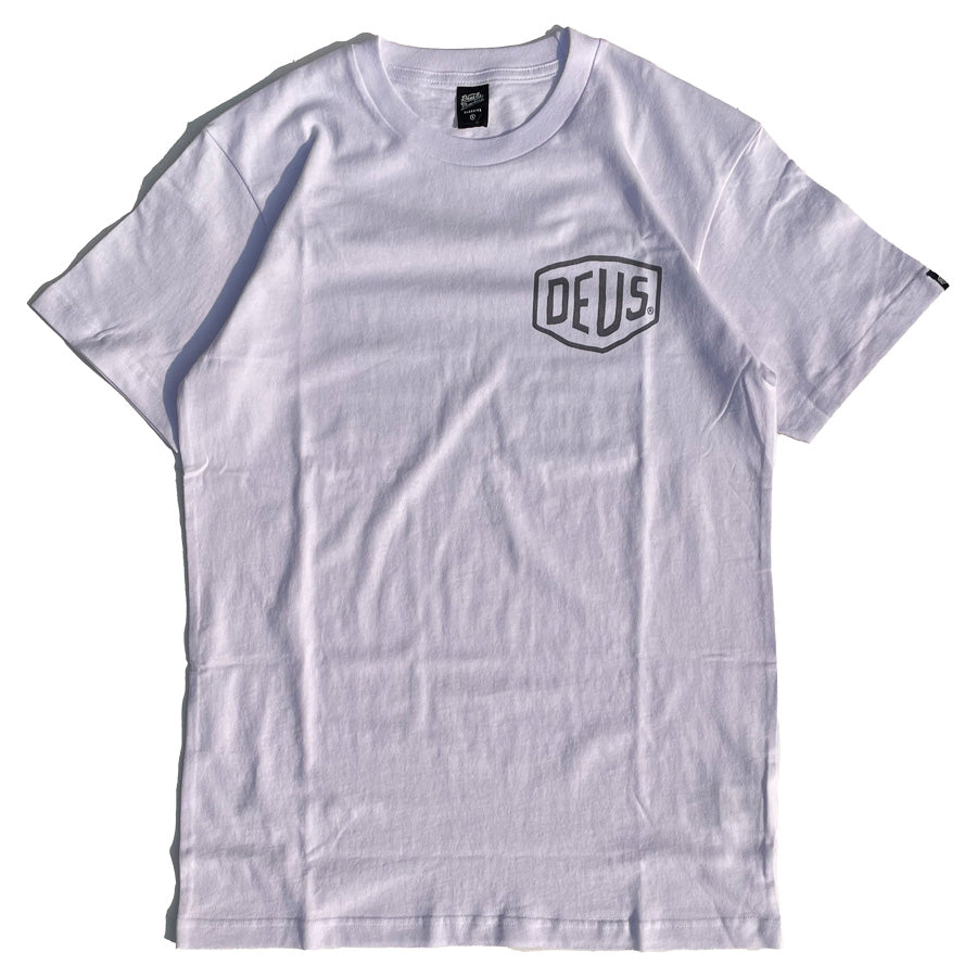 DEUS EX MACHINA ( デウスエクスマキナ ) Tシャツ / VENICE  ADDRESS TEE - WHITE / DMW41808C