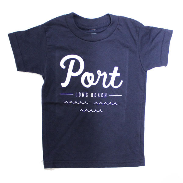 PORT LBC (ポート) 半袖 Tシャツ キッズ TEE KIDS / LOGO TEE KIDS - NAVY