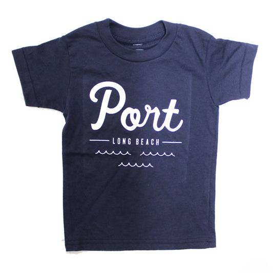 PORT LBC (ポート) 半袖 Tシャツ キッズ TEE KIDS / LOGO TEE KIDS - NAVY