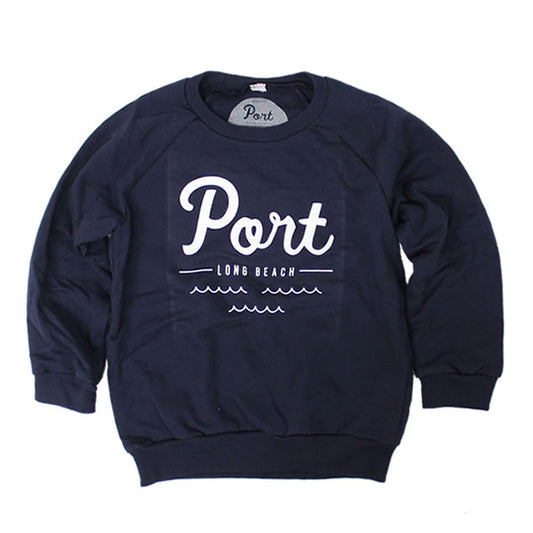 PORT LBC (ポート) スウェット トレーナー　クルーネック キッズ 子供 / LOGO SWEAT CREW - NAVY