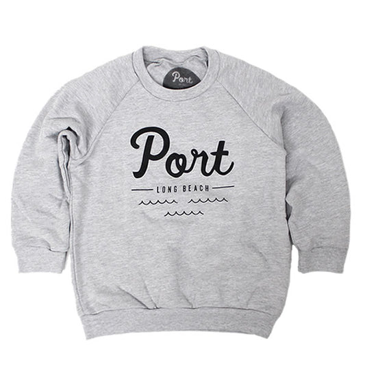 PORT LBC (ポート) スウェット トレーナー　クルーネック キッズ 子供 / LOGO SWEAT CREW - HEATHER GRAY