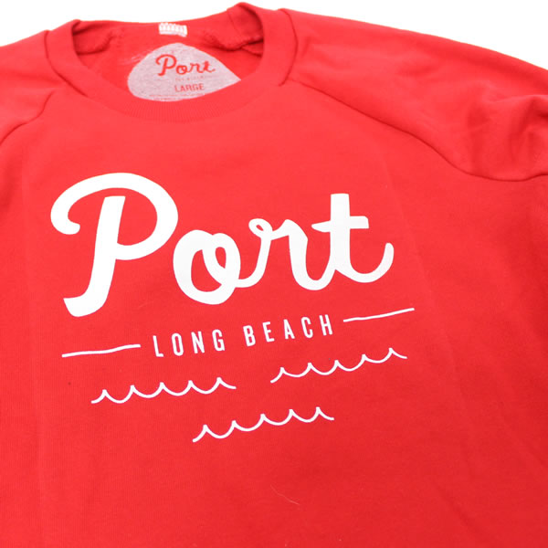 PORT LBC (ポート) スウェット トレーナー　クルーネック キッズ 子供 / LOGO SWEAT CREW - RED
