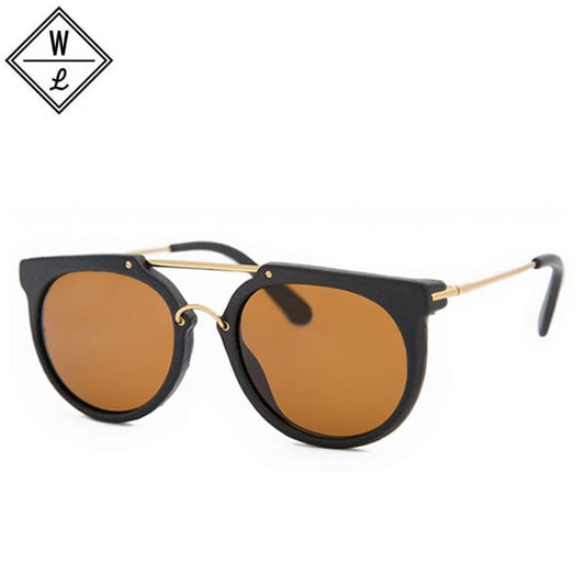 WONDERLAND (ワンダーランド) サングラス / STATELINE LT02 - Black Leather x Bronze