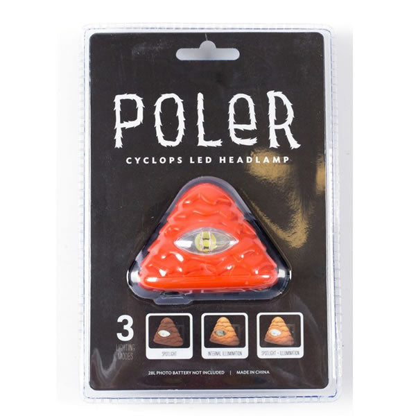 Poler Outdoor Stuff (ポーラーアウトドアスタッフ) / ヘッドランプ / CYCLOPS HEAD LAMP - ORANGE / 電池1つサービス中！