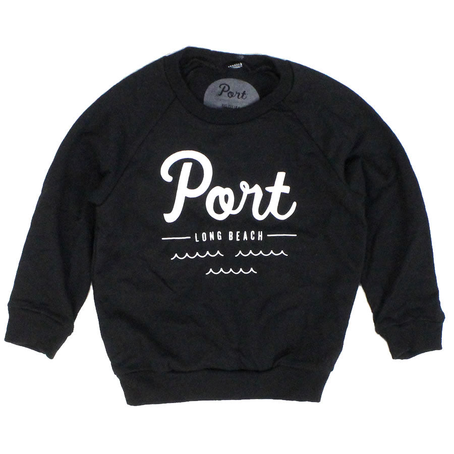 PORT LBC (ポート) スウェット トレーナー　クルーネック キッズ 子供 / LOGO SWEAT CREW - BLACK