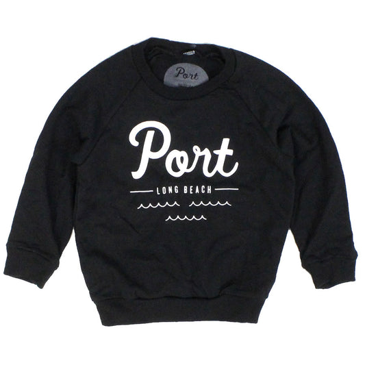 PORT LBC (ポート) スウェット トレーナー　クルーネック キッズ 子供 / LOGO SWEAT CREW - BLACK