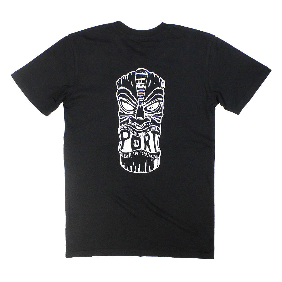 PORT LBC (ポート) / 半袖 Tシャツ / TIKI TEE - BLACK / メンズ