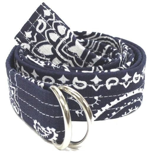 HIDE AND SEEK(ハイドアンドシーク)/ ベルト / BANDANNA BELT - NAVY / メンズ