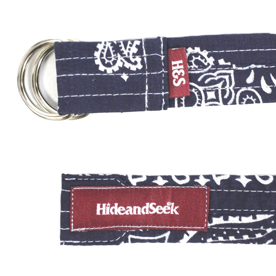 HIDE AND SEEK(ハイドアンドシーク)/ ベルト / BANDANNA BELT - NAVY / メンズ