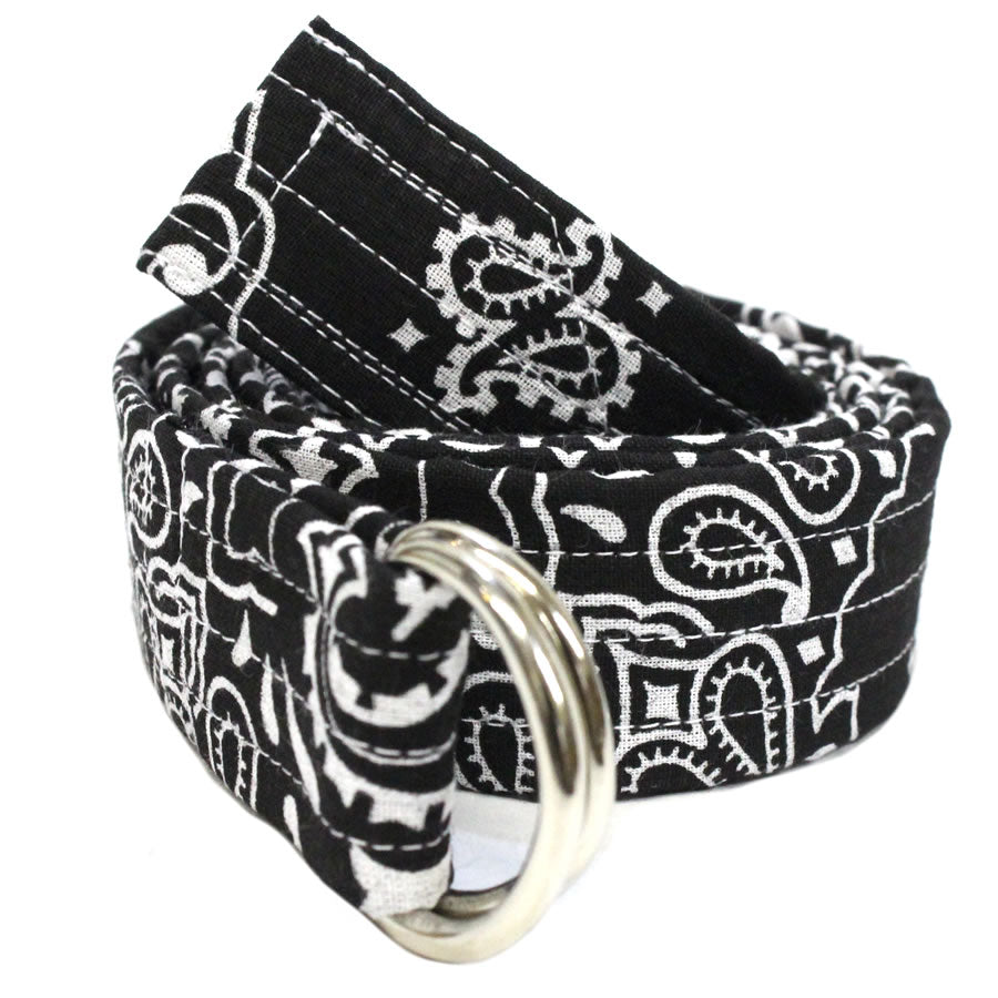 HIDE AND SEEK(ハイドアンドシーク)/ ベルト / BANDANNA BELT - BLACK / メンズ
