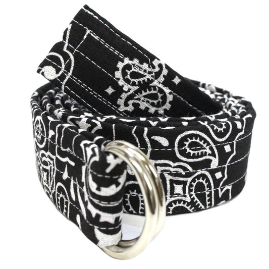 HIDE AND SEEK(ハイドアンドシーク)/ ベルト / BANDANNA BELT - BLACK / メンズ