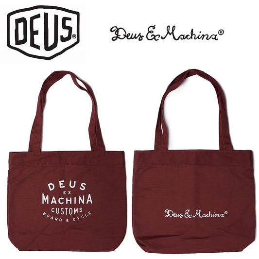 DEUS EX MACHINA ( デウス エクス マキナ ) / トートバッグ / NEW CLASSICS TOTE - MAROON / DMF77777