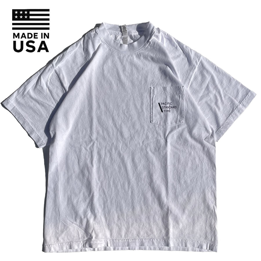 PACIFIC STANDARD TIME / パシフィックスタンダードタイム / LOGO SS TEE - WHITE / 半袖Tシャツ