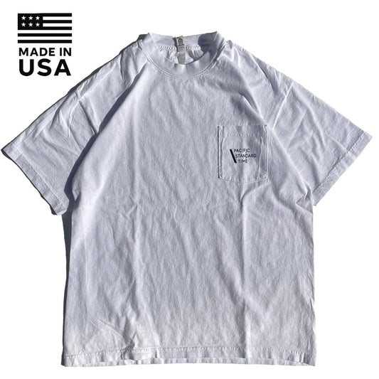 PACIFIC STANDARD TIME / パシフィックスタンダードタイム / LOGO SS TEE - WHITE / 半袖Tシャツ