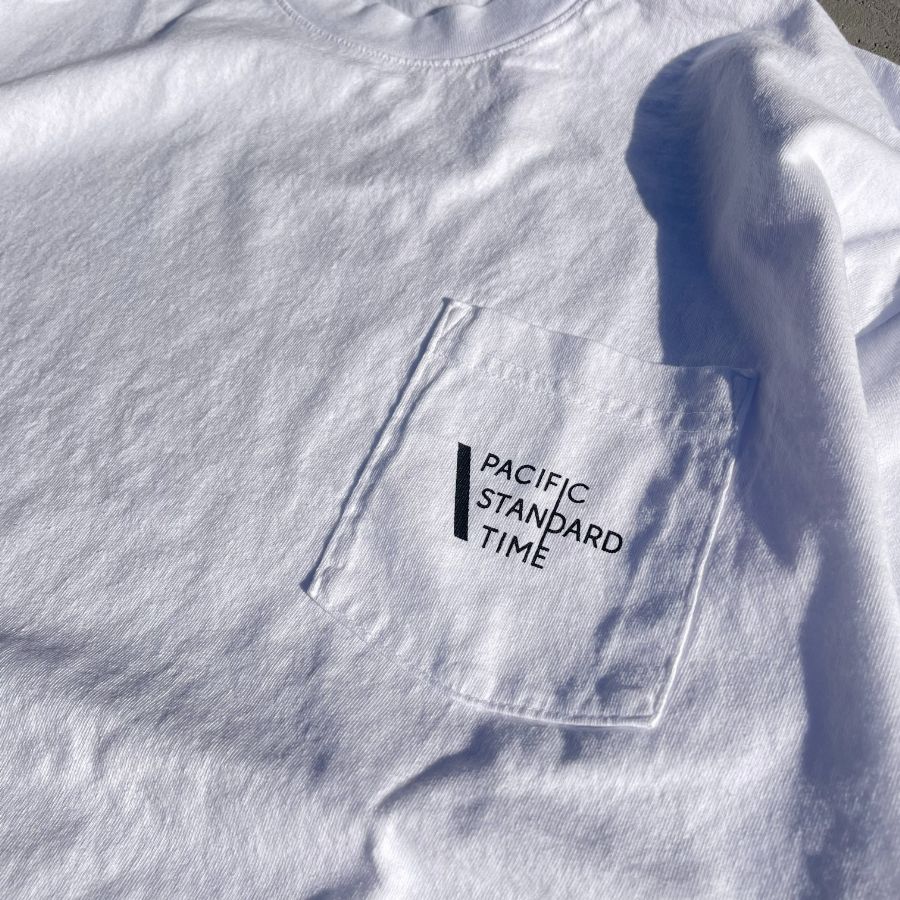 PACIFIC STANDARD TIME / パシフィックスタンダードタイム / LOGO SS TEE - WHITE / 半袖Tシャツ