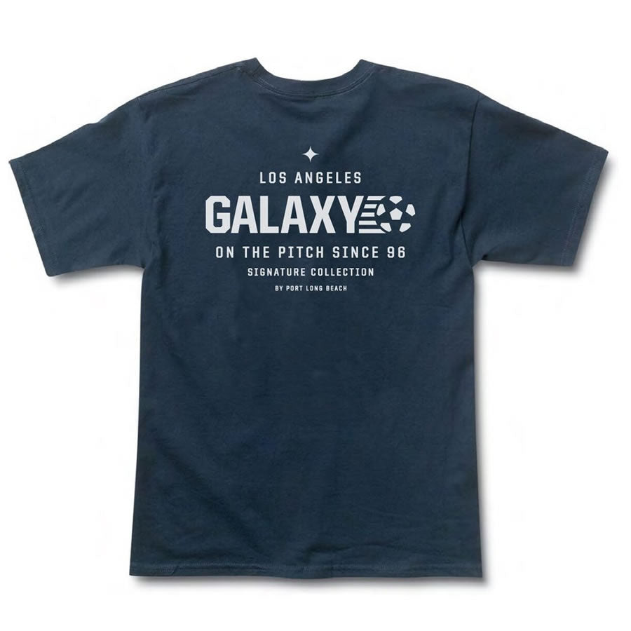 PORT LBC (ポート ロングビーチ) / LA GALAXY (ロサンゼルス ギャラクシー) / 半袖 Tシャツ / PORT x GALAXY LOOKUP TEE - NAVY / メンズ